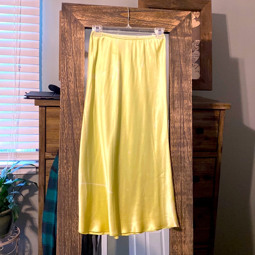 Satin slip skirt